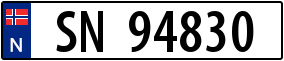 Truck License Plate